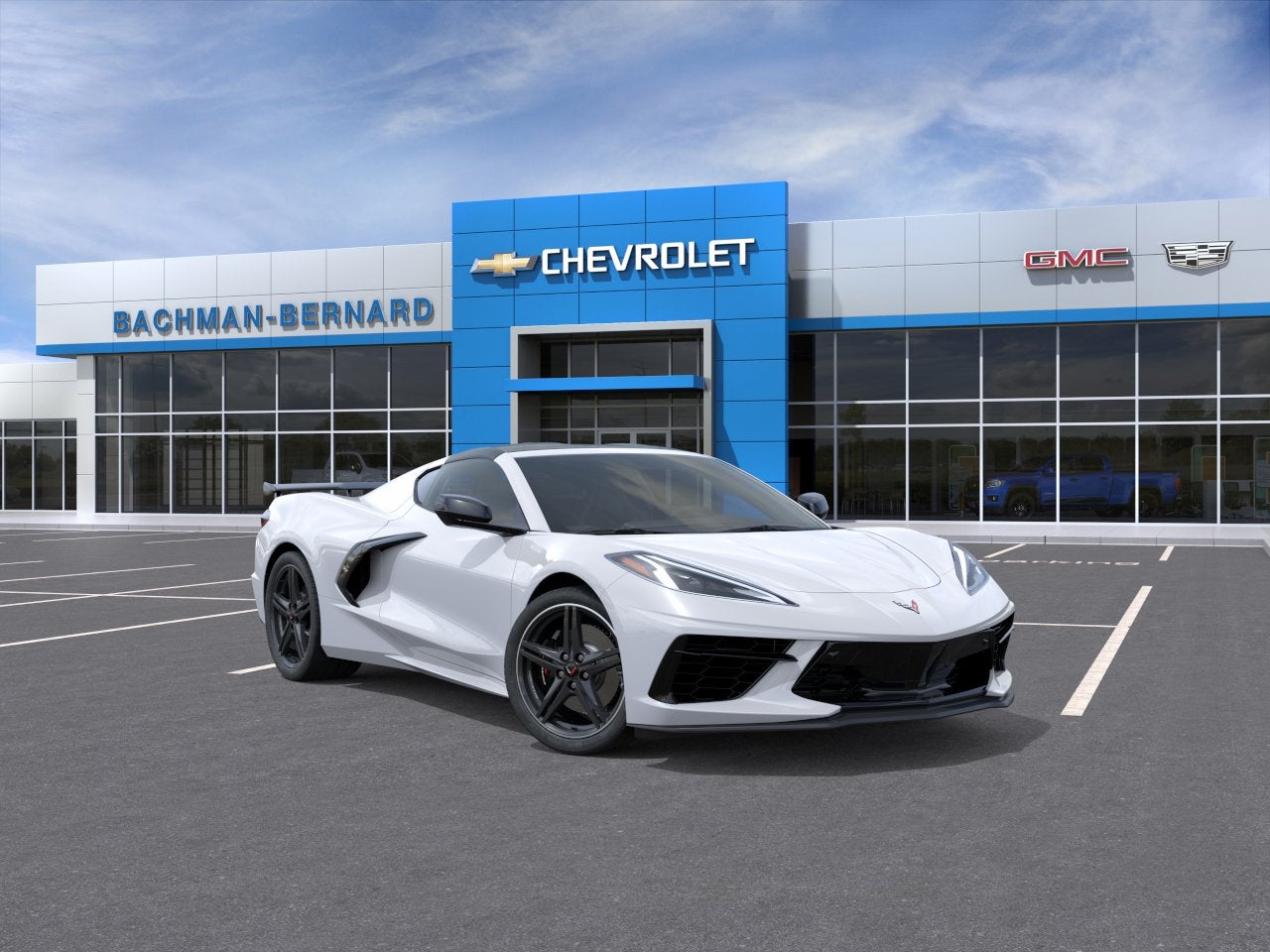 2026 Chevrolet Corvette Stingray 2LT in Arctic White — front three-quarter view
