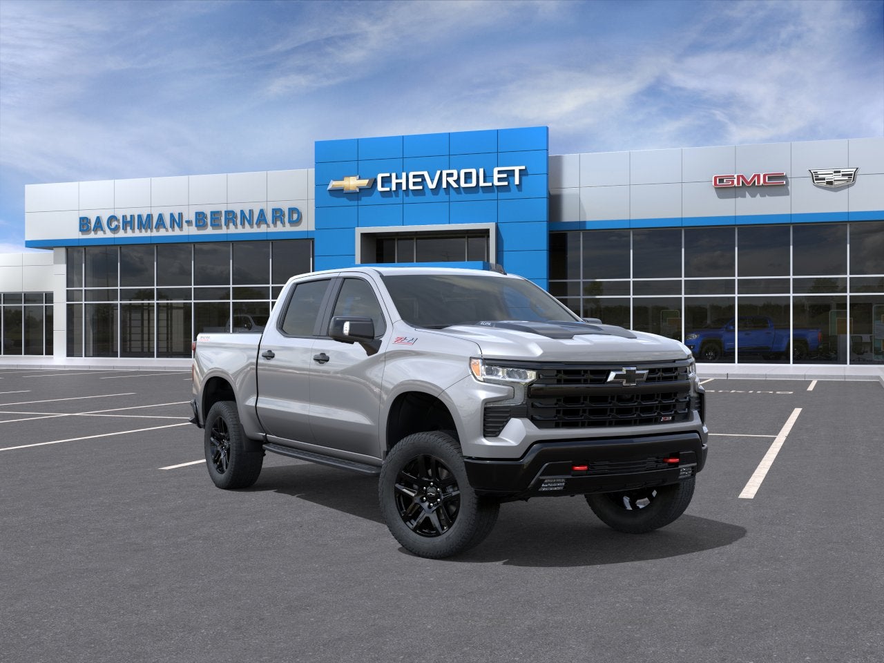 2026 Chevrolet Silverado 1500 LT Trail Boss in Sterling Gray Metallic — front three-quarter view