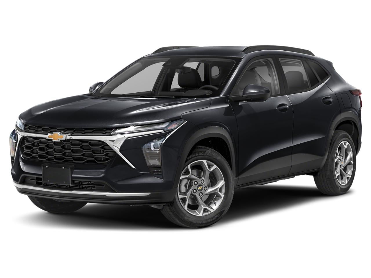 2026 Chevrolet Trax LS in Mosaic Black Metallic — front three-quarter view