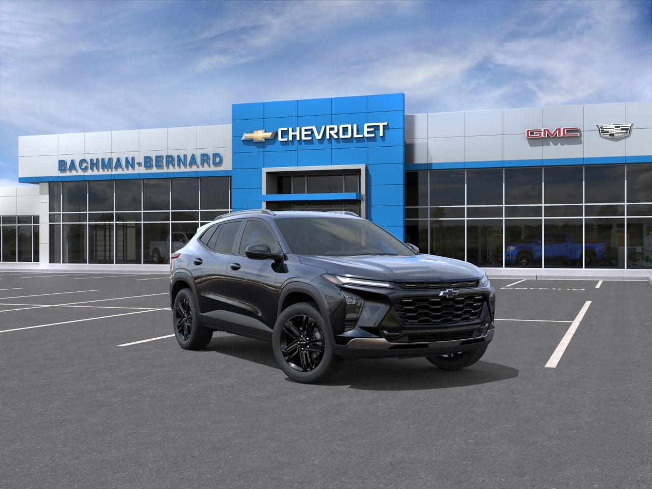 2026 Chevrolet Trax ACTIV in Mosaic Black Metallic — front three-quarter view